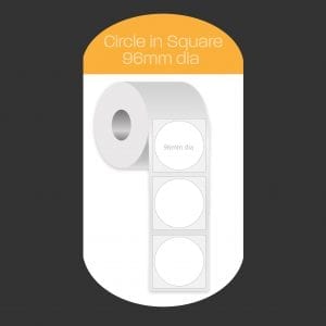 round labels 96mm